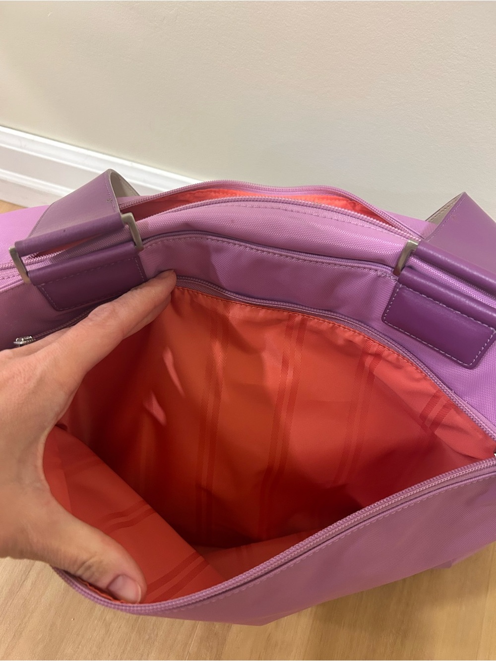 TUMI Lavender Purple Shoulder Baby Diaper Bag - Picture 5 of 14